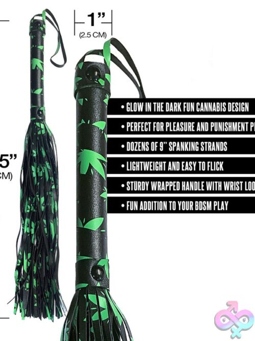 Chronic Collection Glow In The Dark Flogger – Black - Image 3