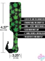 Stoner Vibes Chronic Collection Glow In The Dark Paddle – Black - Image 3
