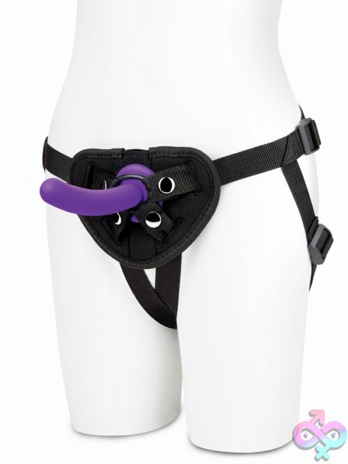 Strap On Harness &Amp; 5&Quot; Dildo Set – Purple - Image 3