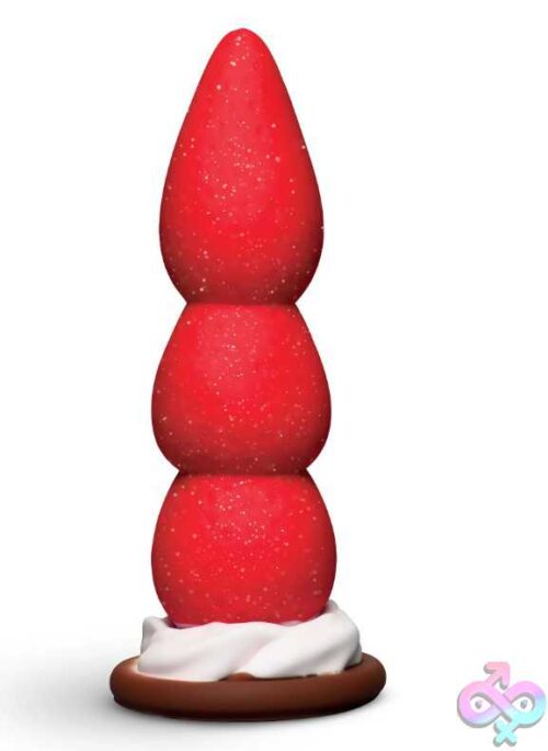 Strawberry Sweet Cream Premium Silicone Dildo - Image 2