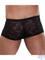 Stretch Lace Mini Short Black S - Image 2