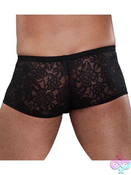 Stretch Lace Mini Short Black S - Image 2