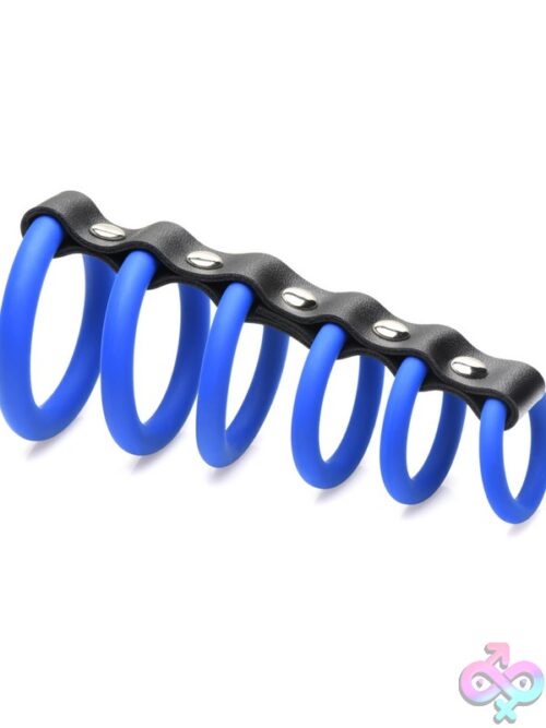 Strict Gates Of Hell Silicone Chastity Device – Blue - Image 2