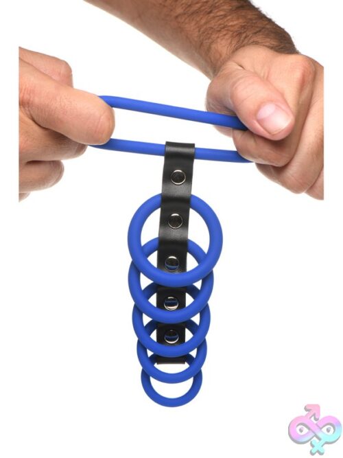 Strict Gates Of Hell Silicone Chastity Device – Blue - Image 3