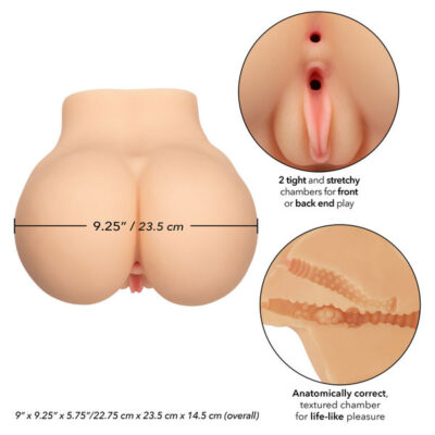 Stroke It BBL Booty anatomically-correct body stroker by CalExotics in brown