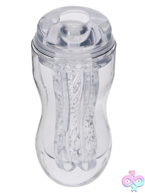 Stroke Of Luck Vibrating Stroker – Clear - Image 2
