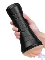 Adjustable Suction Pussy Stroker Stroke-X Luvlite Porn Star Pussy Stroker in black