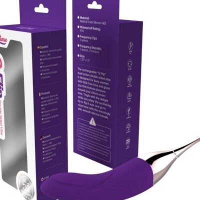 Sublime G Flip double sided silicone vibe in plum by Our Erotic Journey