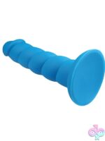 Suga Daddy 8" Dildo in Blue by Rock Candy - Image 3
