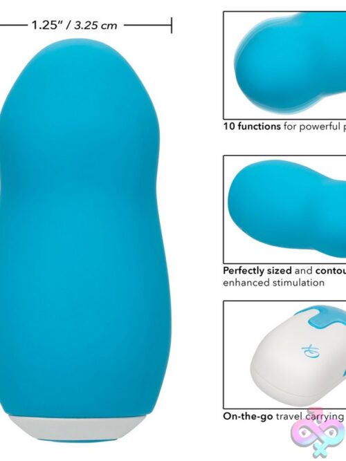 Sugar Dream Contoured Clitoral Vibrator – Blue - Image 3
