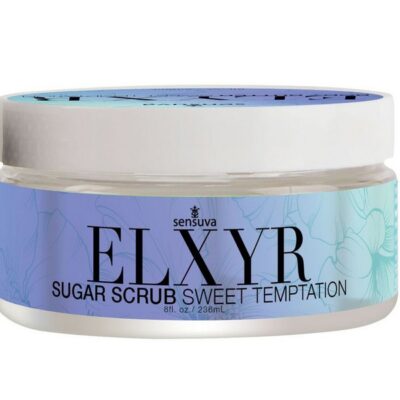 Sweet Temptations vanilla sugar foot scrub 8 oz white jar by Sensuva