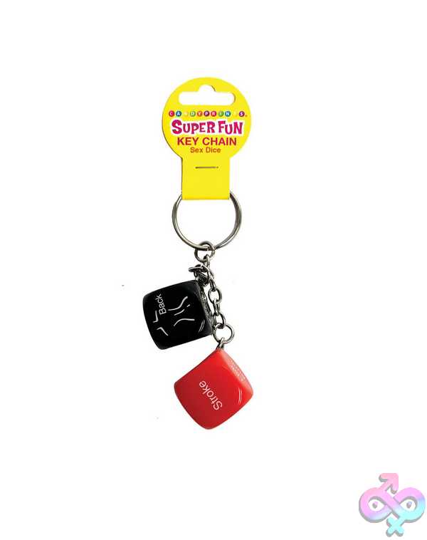 Discreet-Toys-Super-Fun-Key-Chain-Sex-Dice-Lg-Cp1174 Super Fun Key Chain, Sex Dice - Image 1