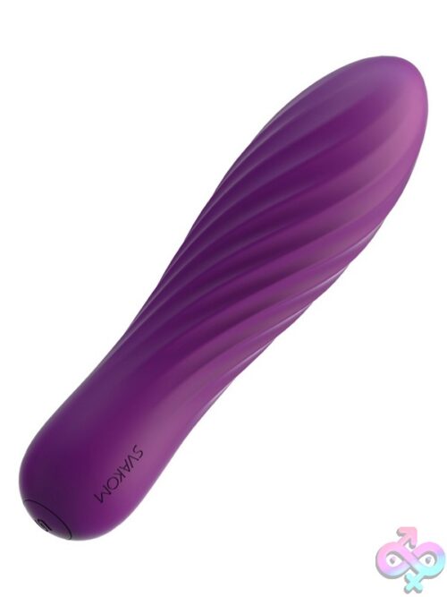 Svakom Tulip Rechargeable Bullet Vibrator – Purple - Image 3