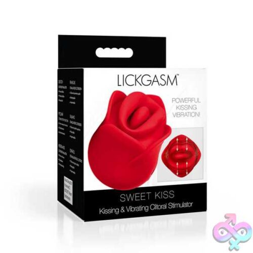 Sweet Kiss Kissing &Amp; Vibrating Clitoral Stimulator - Red - Image 4