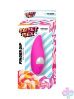 Pink silicone finger vibe with 8 vibration modes by Hott Products