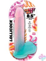 8.5-inch cotton candy pink realistic silicone dildo with suction-cup base by Hott Products