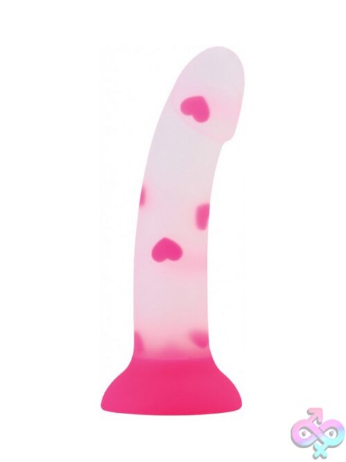 Sweet Heart Silicone Dildo Pink 7&Quot; - Image 2