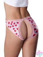 Sweet Treats Split Back & Crotchless Panty in Pink – 2X - Image 3