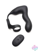 Swell Inflatable & 10X Vibrating Prostate Plug with Cock & Ball Ring & Remote – Black - Image 2