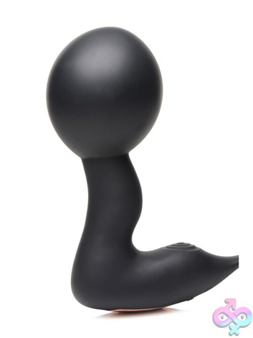 Swell Inflatable &Amp; 10X Vibrating Prostate Plug With Cock &Amp; Ball Ring &Amp; Remote – Black - Image 3
