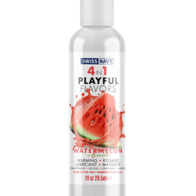 Swiss Navy 4 in 1 Playful Flavors Watermelon 1 oz flavored lubricant by M.D. Science Lab