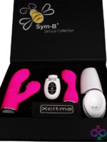 Sym-B Sensual Collection modular fuchsia silicone vibrator gift set by Xcitme