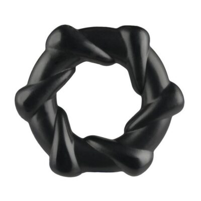 Taffy Twist twisted cock ring in purple on neutral background