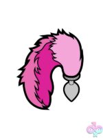 Tail Butt Plug Enamel Lapel Pin – Pink - Image 2