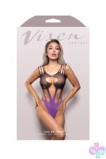 Take Me There Ombre Cut-Out Teddy - Os - Black/purple