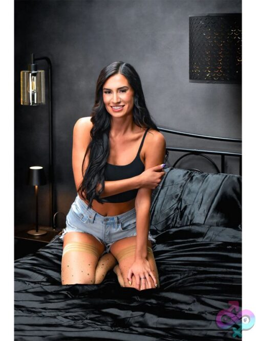 Rhinestone Mardi Gras Thigh-High Stockings - Image 2