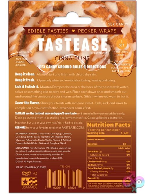 Tastease Edible Cinna-Buns Pasties &Amp; Pecker Wraps - Image 3