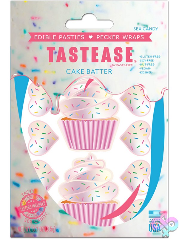 Discreet-Toys-Tastease-Edible-Cupcake-Pasties-Pecker-Wraps-Nu-Tts-Cak Edible Pasties Cake Batter Tastease Edible Cupcake Pasties &Amp; Pecker Wraps By Pastease Pink