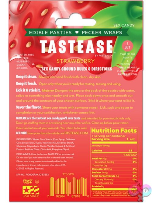 Tastease Edible Strawberry Pasties &Amp; Pecker Wraps - Image 3
