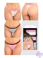 Tasty Vibes 3-Piece Lace Thong Panty Pack - Image 2