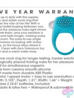 Teal Tickler Vibrating Cock Ring - Image 2
