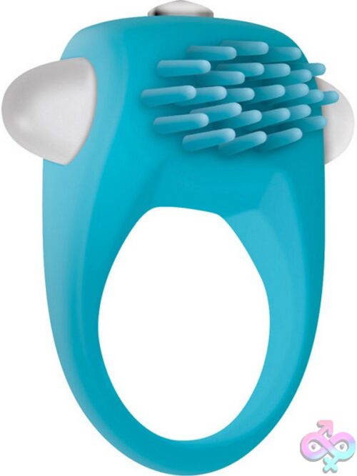 Teal Tickler Vibrating Cock Ring - Image 3