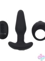 Teamwork Vibrating Plug & C-Ring Set – Black - Image 2