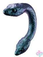 Purple Bendable Double Ended Dildo — Temptasia Twin Python Silicone Dildo by Blush