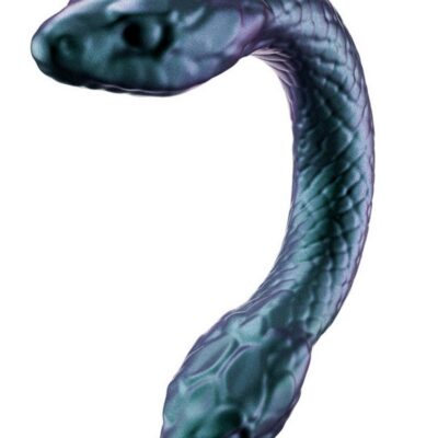 Purple Bendable Double Ended Dildo — Temptasia Twin Python Silicone Dildo by Blush