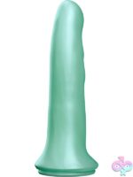 Alien finger thrusting dildo in green with suction cup base and remote control by Tentra