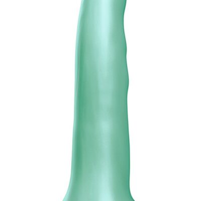 Alien finger thrusting dildo in green with suction cup base and remote control by Tentra