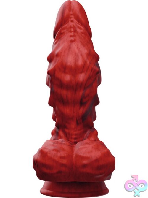Tentra Vulkris Volcanic Dragon Vibrating Dildo Red - Image 3