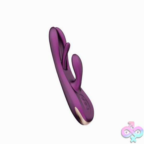 Terri - App Controlled Tapping Rabbit Vibrator - Purple - Image 4