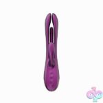 Terri - App Controlled Tapping Rabbit Vibrator - Purple - Image 5
