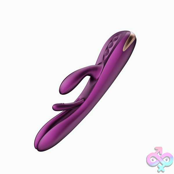 Discreet-Toys-Terri-App-Controlled-Tapping-Rabbit-Vibrator-Purple-H-Vs-22-951Pu Terri - App Controlled Tapping Rabbit Vibrator - Purple - Image 1