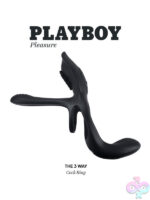 Playboy Pleasure Triple Style Black Cock Ring - Image 8