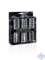 Six clear textured stretch sleeves variety pack by Icon Brands