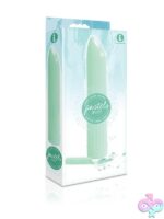 Small mint green silicone vibrator in pastel finish by Icon Brands