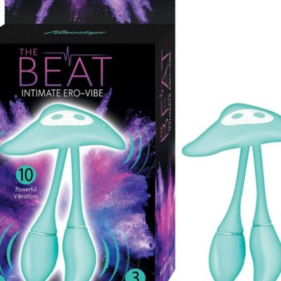 The Beat Intimate Ero-Vibe triple motor clitoral and g-spot stimulator in blue and red