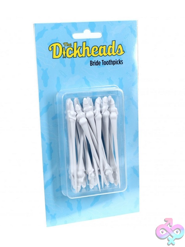 Discreet-Toys-The-Dickheads-Bride-Toothpicks-Flesh-Nu-St-Sli254Wht Novelty Bride-Themed Clear Party Toothpicks By Shots Toys, Perfect For Bachelorette Celebrations
